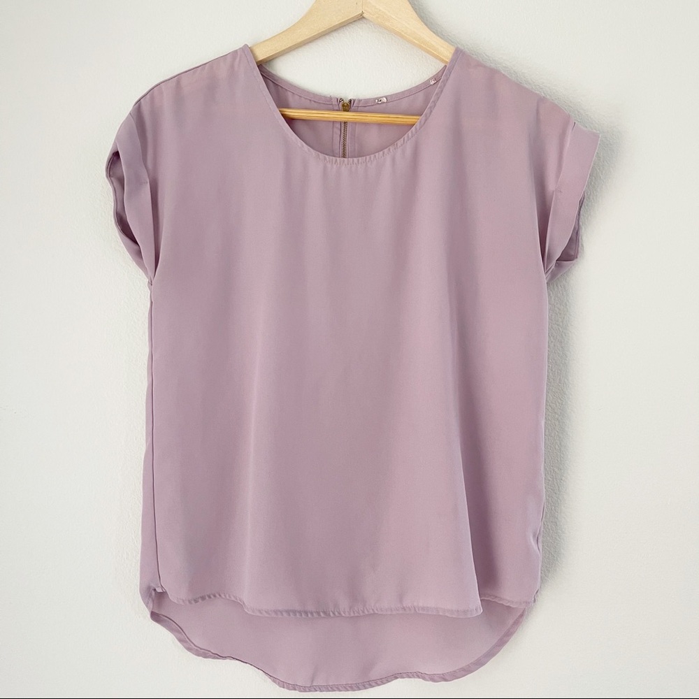 Lavender Lovely Blouse Top Sz Small